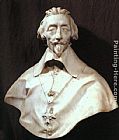 Bust of Cardinal Armand de Richelieu by Gian Lorenzo Bernini